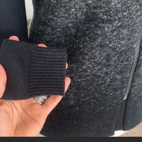 Ann Taylor wool ombré sweater top jacket skirt set xs 0 2 - Picture 7 of 11